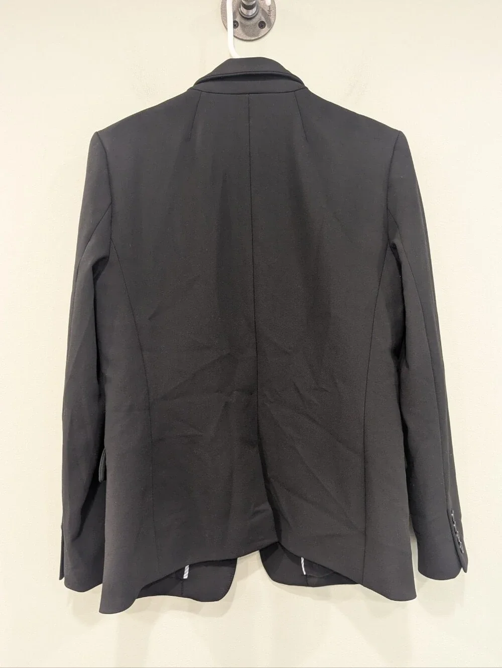 J. Crew Black Regent One Button Closure Blazer Size 8